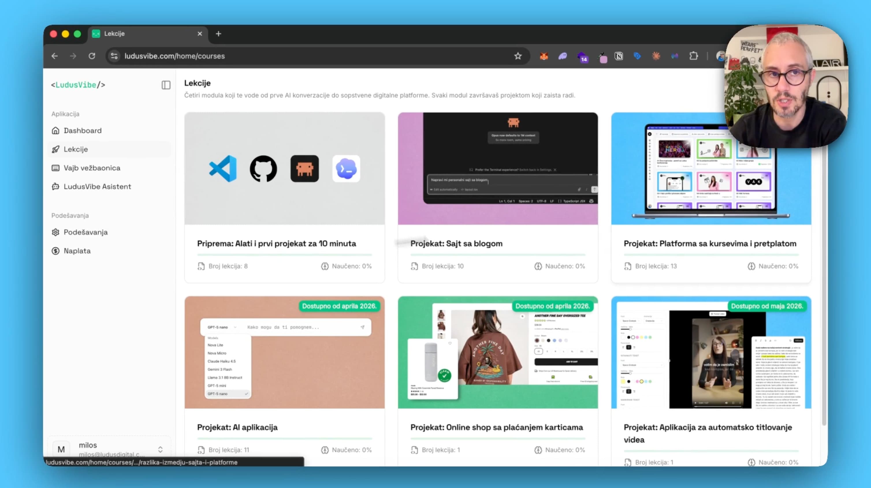 Video platforma preview