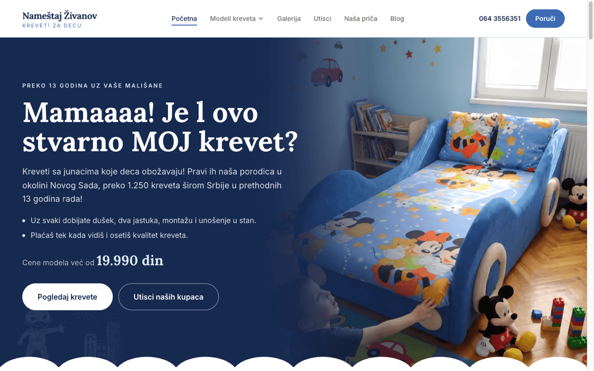 Webshop za porodični biznis
